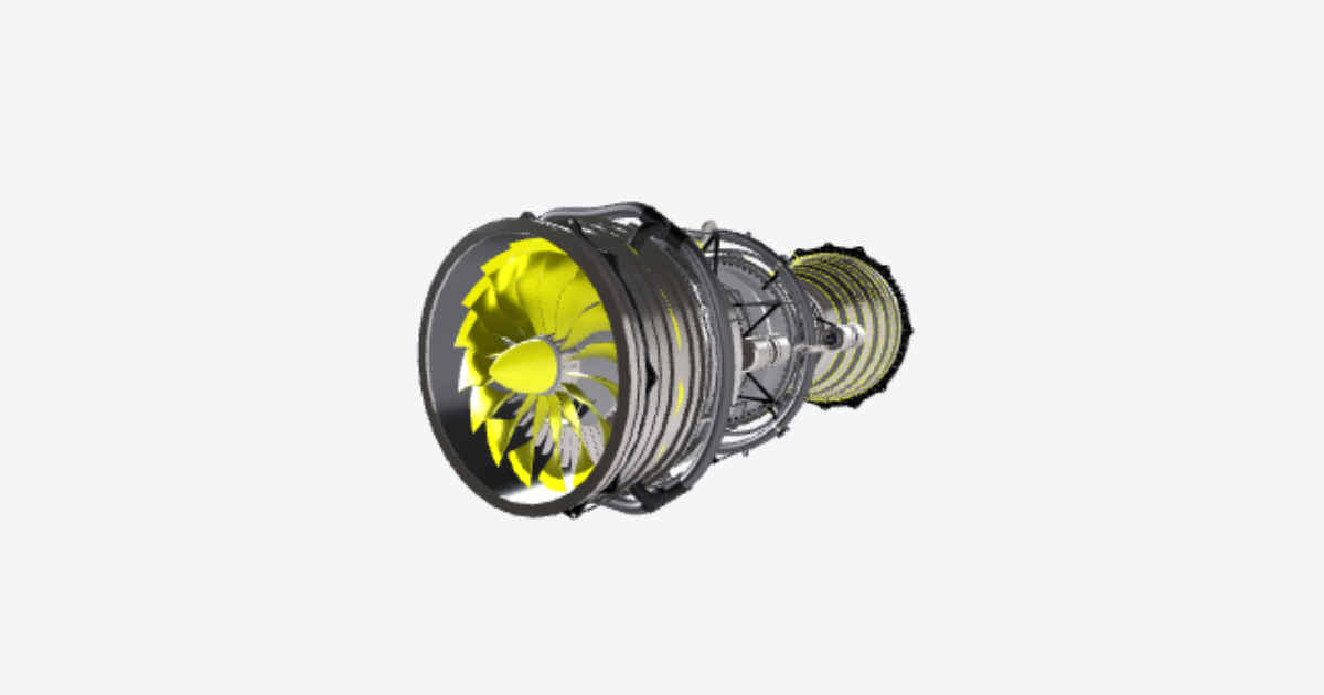 Turbofan – 3D model preview